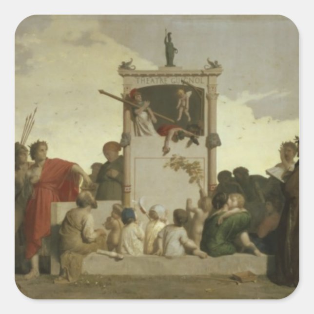 Adesivo Quadrado The Human Comedy, c.1852 (Frente)