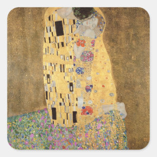 Adesivo Quadrado The Kiss, 1907-08