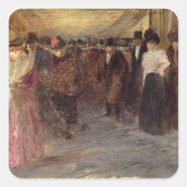 Adesivo Quadrado The Music Hall, c.1890 (Frente)