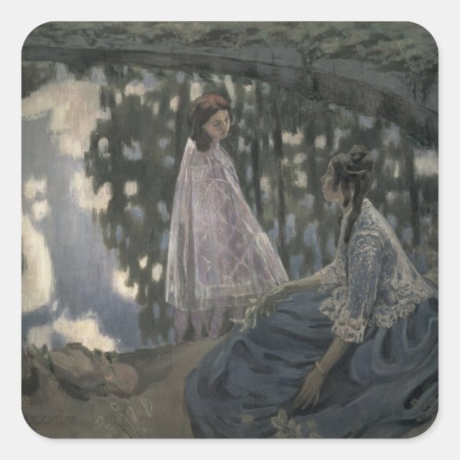 Adesivo Quadrado The Pond, 1902 (Frente)