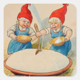 Adesivo Quadrado "The Pudding Bowl" por Jenny Nystrom