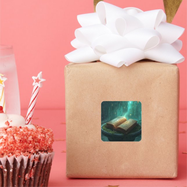 Adesivo Quadrado The Sacred Book of Moss and Magic (Festa)