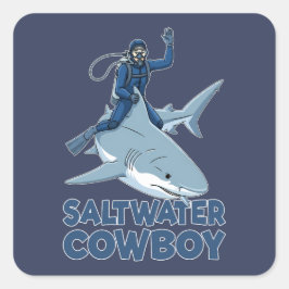 Adesivo Quadrado The Saltwater Cowboy