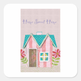 Adesivo Quadrado The Signature Whimsy (Pink & Teal)