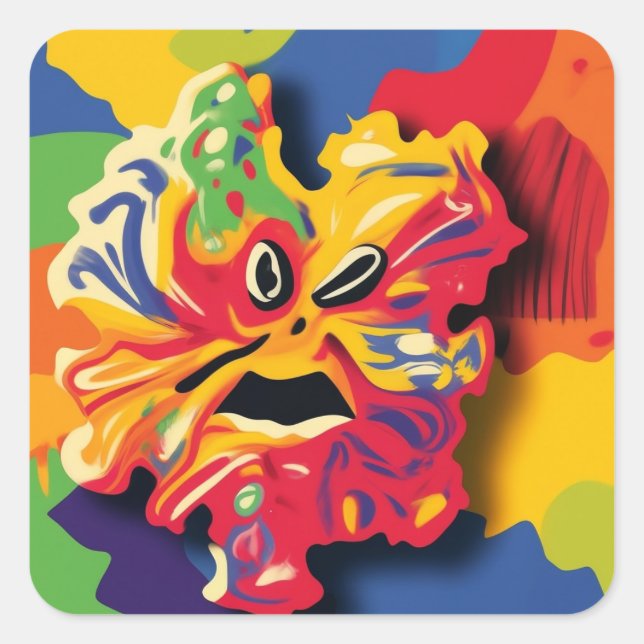 Adesivo Quadrado the sinester eco (Frente)