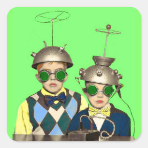 Adesivo Quadrado The Space Cadet Brothers