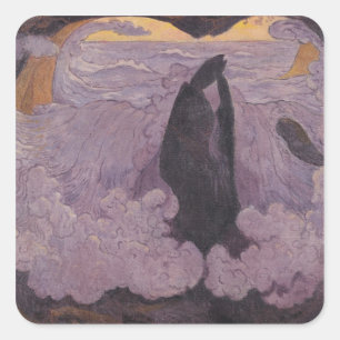 Adesivo Quadrado The Violet Wave, c.1895-6