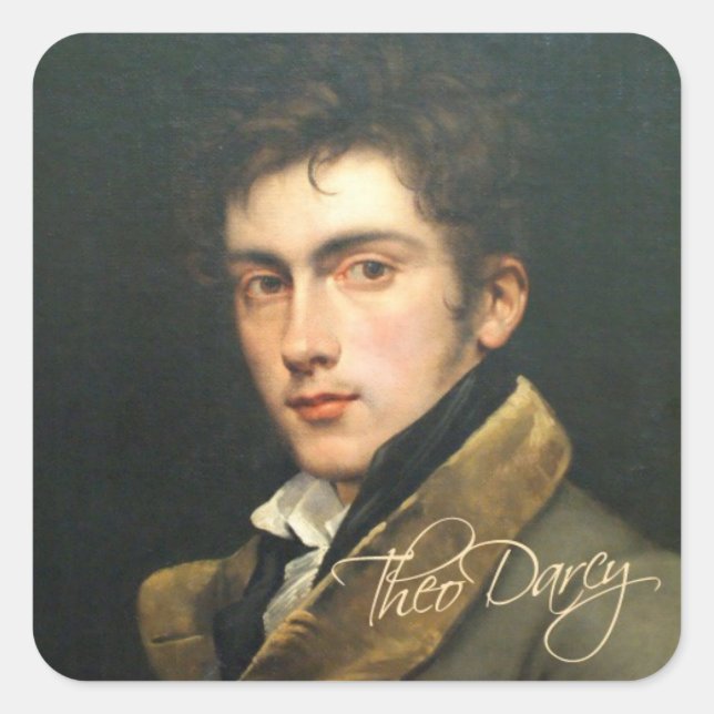 Adesivo Quadrado Theo Darcy Sticker (Frente)
