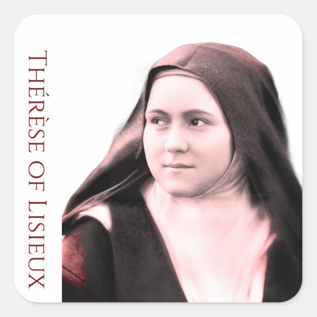 Adesivo Quadrado Thérèse of Lisieux (c. 1890s) (Frente)