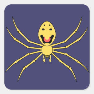Adesivo Quadrado Theridion grallator AKA Happy Face Spider