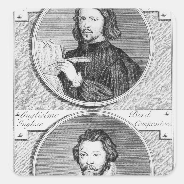Adesivo Quadrado Thomas Tallis e William Byrd (Frente)
