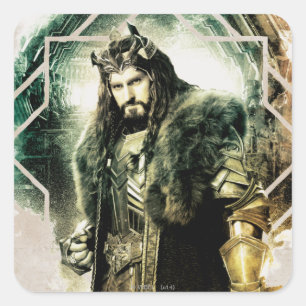 Adesivo Quadrado THORIN OAKENSHIELD™ - Rei Sob A Montanha