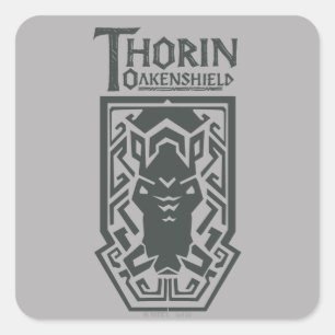 Adesivo Quadrado THORIN OAKENSHIELD™ - Símbolo de blindagem