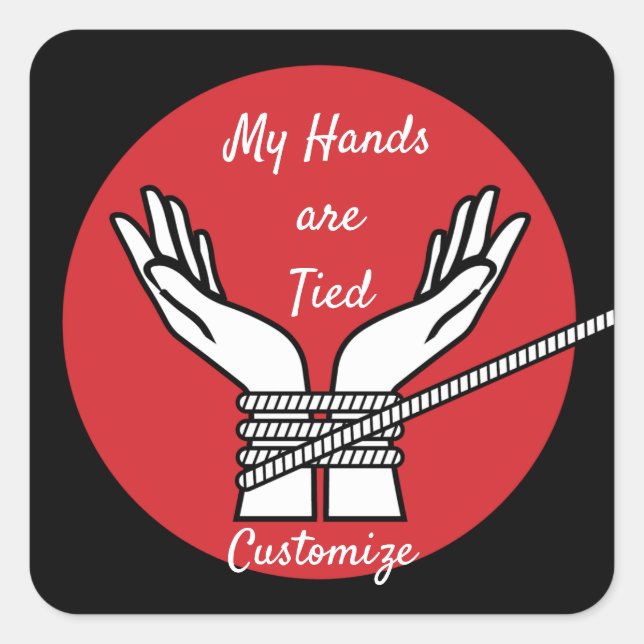 Adesivo Quadrado Thunder_Cove com Mãos (Frente)