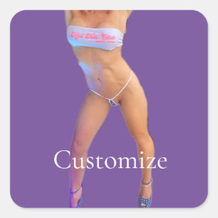 Adesivo Quadrado Thunder_Cove do Clube de Tub Quente