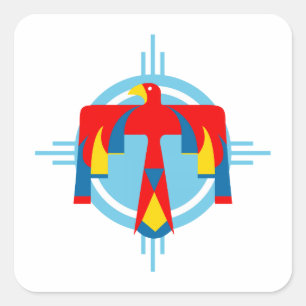 Adesivo Quadrado Thunderbird indiano