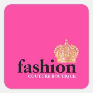 Adesivo Quadrado Tiara corajosa do boutique da forma 311