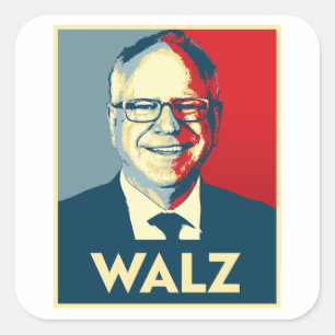 Adesivo Quadrado Tim Walz