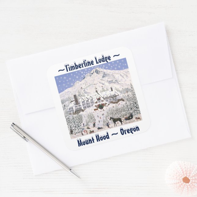 Adesivo Quadrado Timberline Lodge Sticker (Envelope)