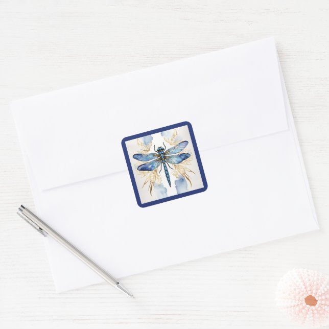 Adesivo Quadrado Tinta de Álcool Dragonfly (Envelope)