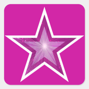 Adesivo Quadrado Tinta rosa-adesivo quadrado de estrela