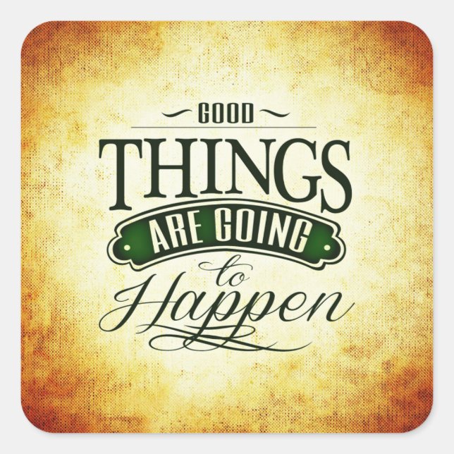 Adesivo Quadrado Tipografia da Mensagem de Elegibilidade Inspiracio (Frente)