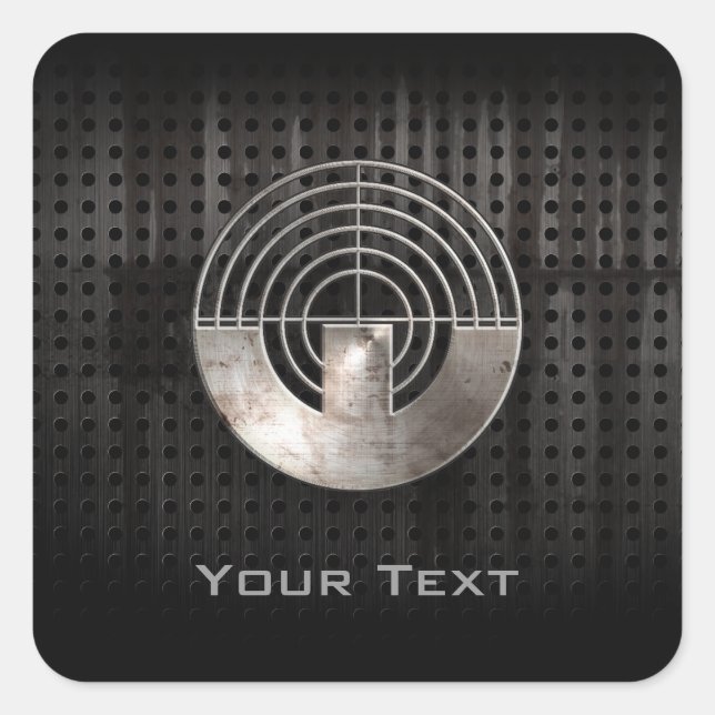 Adesivo Quadrado Tiros desportivos; Legal (Frente)