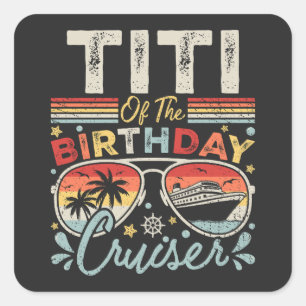 Adesivo Quadrado Titi da Vacinação Birthday Cruiser