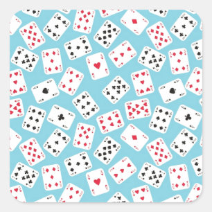 Adesivo Quadrado Tocando Cartões