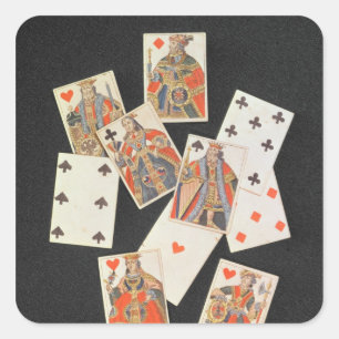 Adesivo Quadrado Tocando Cartões