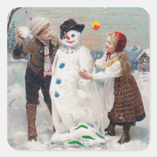 Adesivo Quadrado Toda a alegria do Natal seja sua