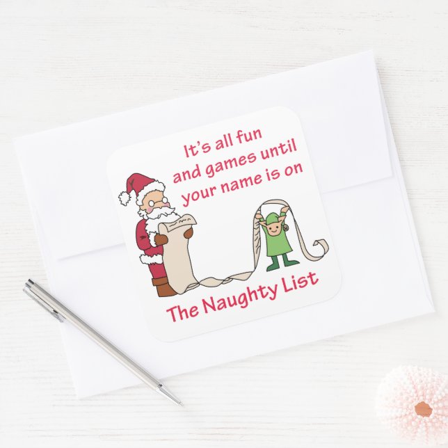 Adesivo Quadrado Todos os divertimentos e jogos (Envelope)