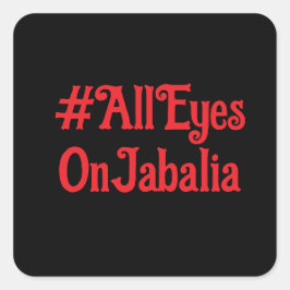 Adesivo Quadrado Todos Os Olhos No Jabalia Stickers