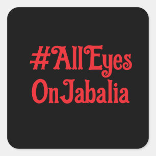 Adesivo Quadrado Todos Os Olhos No Jabalia Stickers