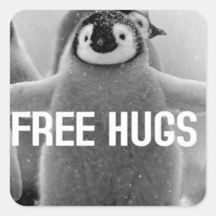 Adesivo Quadrado Todos precisa um abraço