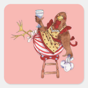 Adesivo Quadrado Tomando uma ruptura