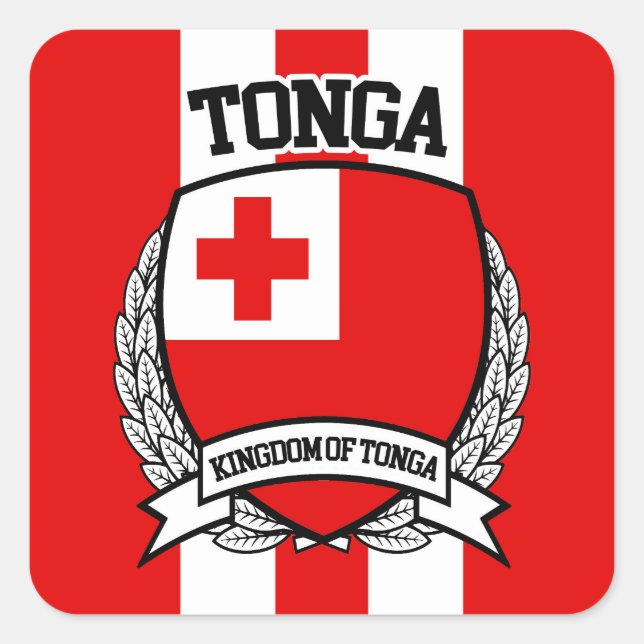 Adesivo Quadrado Tonga (Frente)