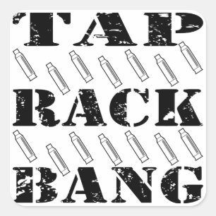 Adesivo Quadrado Toque em Rack Bang