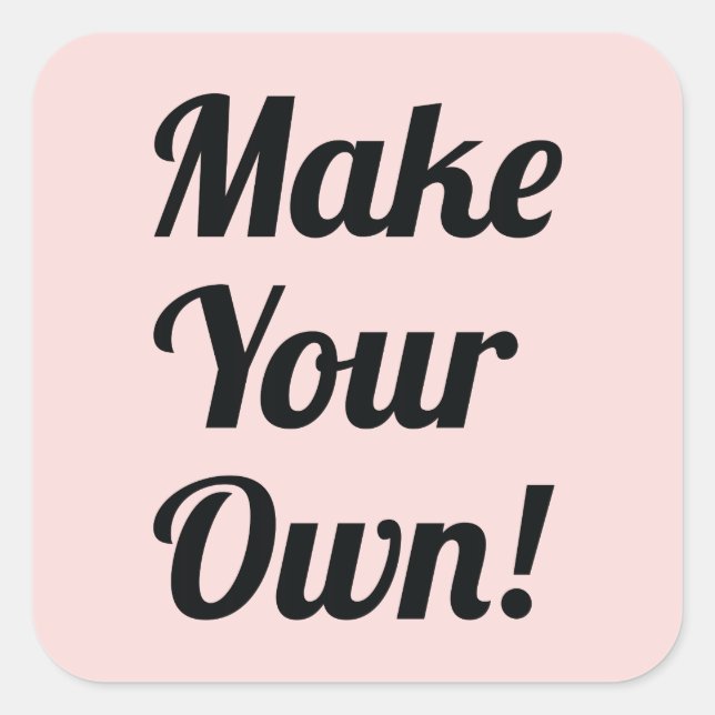 Adesivo Quadrado Torne Sua Própria Impressão Personalizada (Frente)