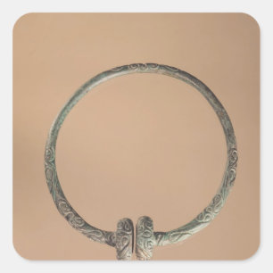 Adesivo Quadrado Torque com design ternário, 5o-4o século BC