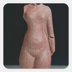 Adesivo Quadrado Torso fêmea, provavelmente rainha Nefertiti