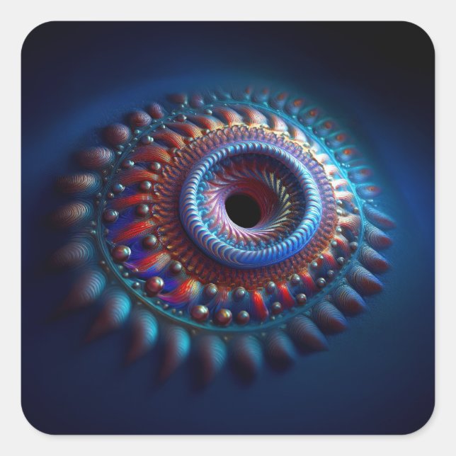 Adesivo Quadrado Torus Wormhole (Frente)