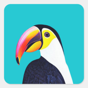 Adesivo Quadrado Toucan