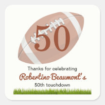 Touchdown Cinquenta Aniversário de 50 anos engraça