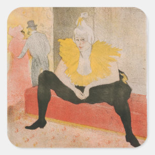 Adesivo Quadrado Toulouse-Lautrec - Sessão Mademoiselle Cha-u-kao