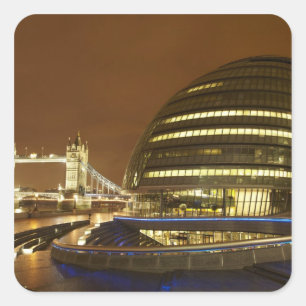 Adesivo Quadrado Tower Bridge, e Greater London Authority