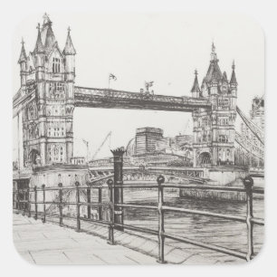 Adesivo Quadrado Tower Bridge London 2006