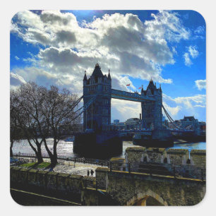 Adesivo Quadrado Tower Bridge, London nº 1 Stickers