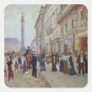 Adesivo Quadrado Trabalhadores que saem do Maison Paquin