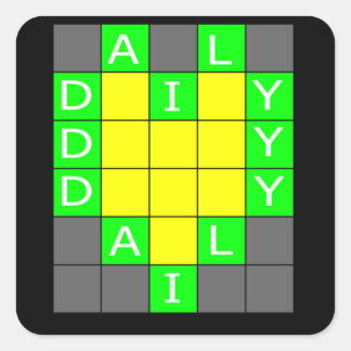 Adesivo Quadrado Trabalho